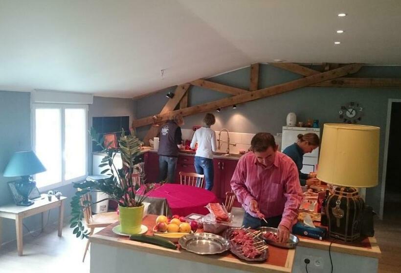 민박 Chambre D Hôte De L élevage Du Lattay