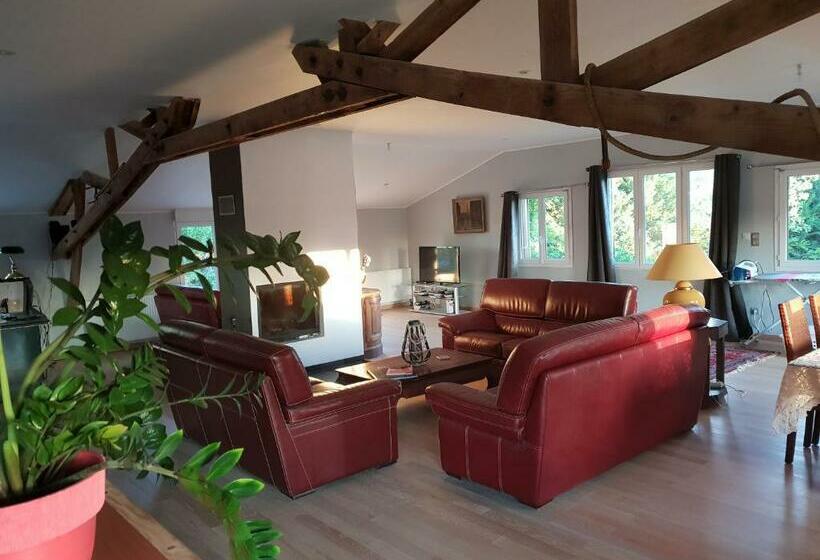 민박 Chambre D Hôte De L élevage Du Lattay