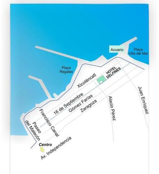 호텔 Delfines   A 2 Calles Del Acuario Veracruz