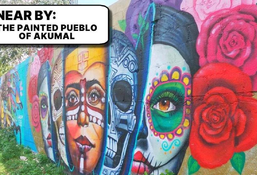 تختخواب و صبحانه Camp Akumal   Hosted Family Bungalows