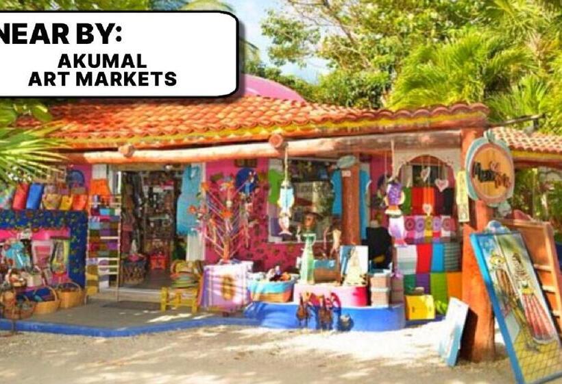 تختخواب و صبحانه Camp Akumal   Hosted Family Bungalows