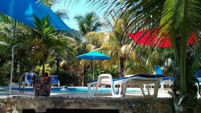 تختخواب و صبحانه Camp Akumal   Hosted Family Bungalows