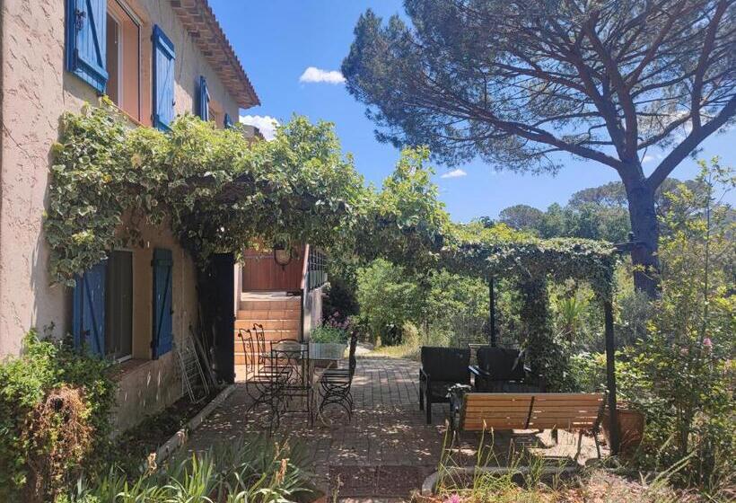 ペンション Appartement En Pleine Nature Avec Piscine Chauffée