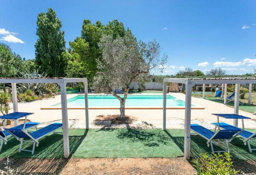 酒店 Le Palmentelle   Masseria Con Piscina