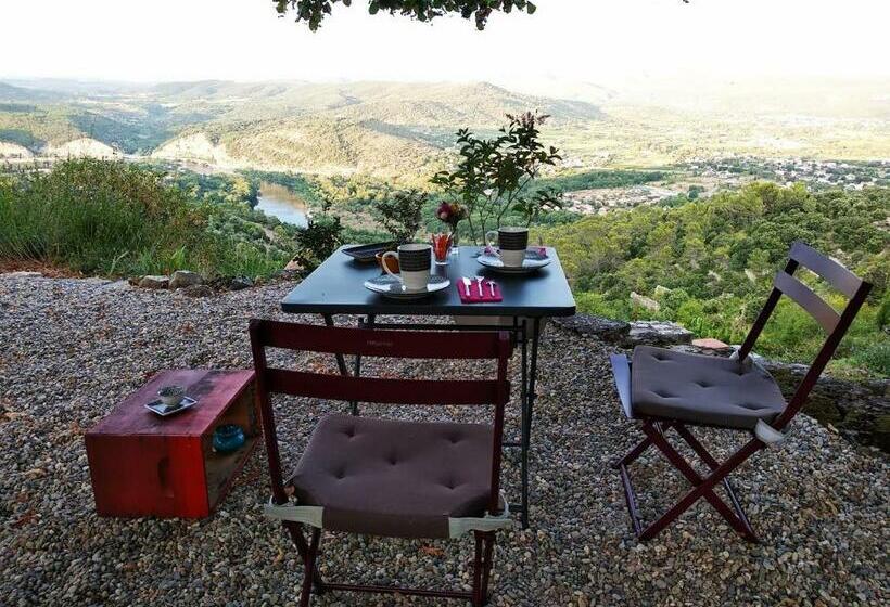 مبيت وإفطار Le Rocher De Sampzon