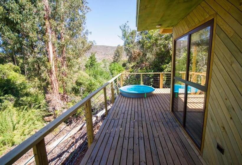 צימר Cabaña Con Tinaja En Viña Narbona Wines
