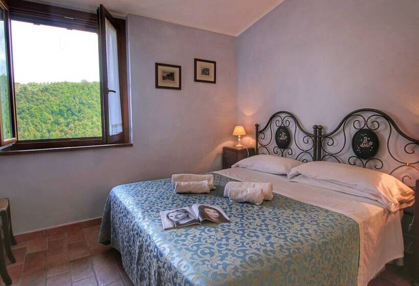 Country House With Swimming Pool And Garden With Mediterranean Plants