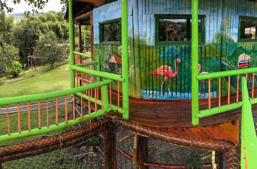 بنسيون Room In Lodge   Tree House Finca La Floresta Verde