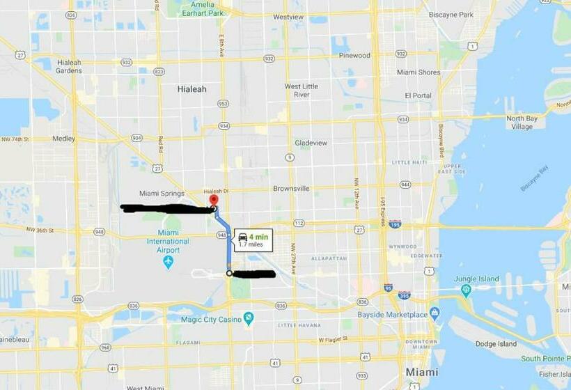 فندق صغير Private Cubicle   Single Bed   Mixed Shared Dorm   Miami Airport