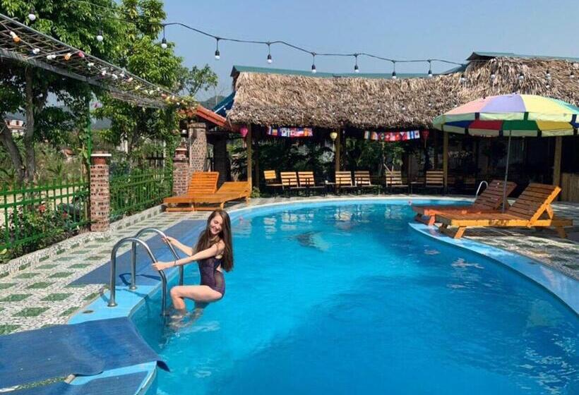 تختخواب و صبحانه Tam Coc Little River Bungalow