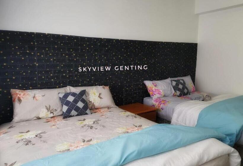 مبيت وإفطار 5 6 Pax Family Room Skyview Golden Hills, Genting Highlands