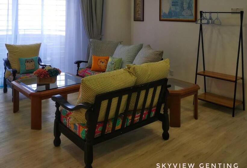 مبيت وإفطار 5 6 Pax Family Room Skyview Golden Hills, Genting Highlands