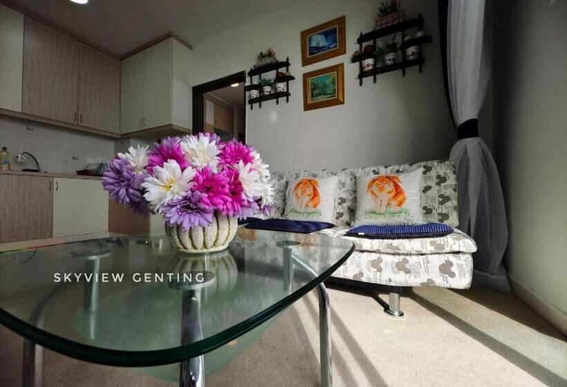 تختخواب و صبحانه 5 6 Pax Family Room Skyview Golden Hills, Genting Highlands