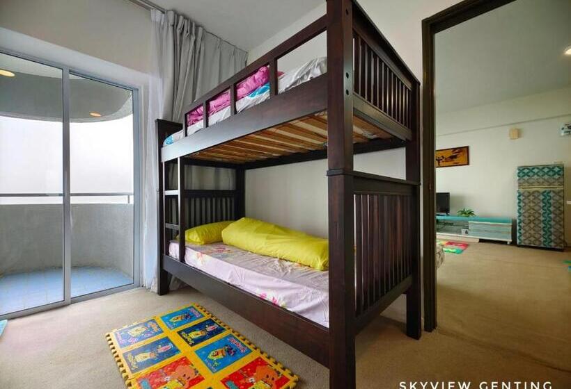 مبيت وإفطار 5 6 Pax Family Room Skyview Golden Hills, Genting Highlands