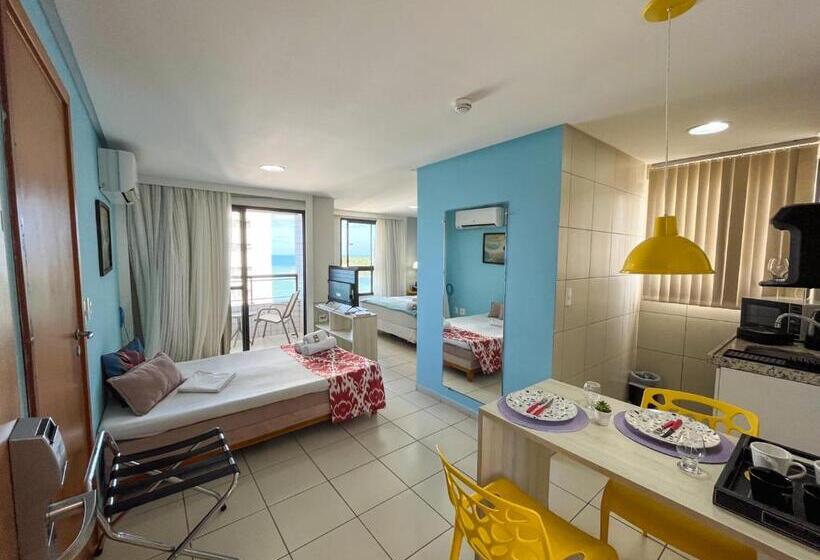 בית מלון כפרי Ponta Negra Flats Confort Accommodations Vista Para O Mar