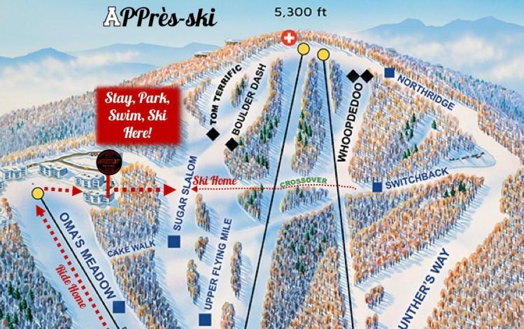Appresski   5 Bed Ski In Ski Out   50 Steps To Ski Sugar Mountain Slopes
