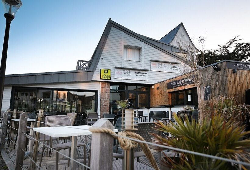 호텔 Logis Hôtel Saint Guirec Et De La Plage
