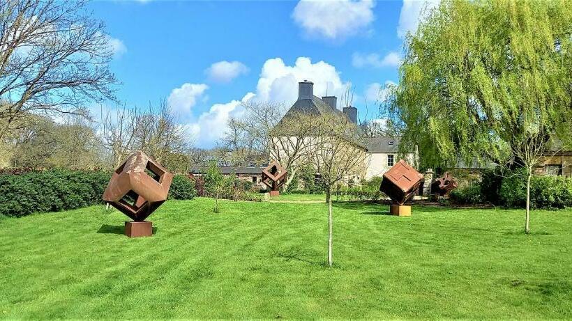 مبيت وإفطار Kergroaz Maner Classé 5 épis Table D Hôtes Manoir Dans Parc Paysagé Jacuzzi En Plein Air Bornes Véhi