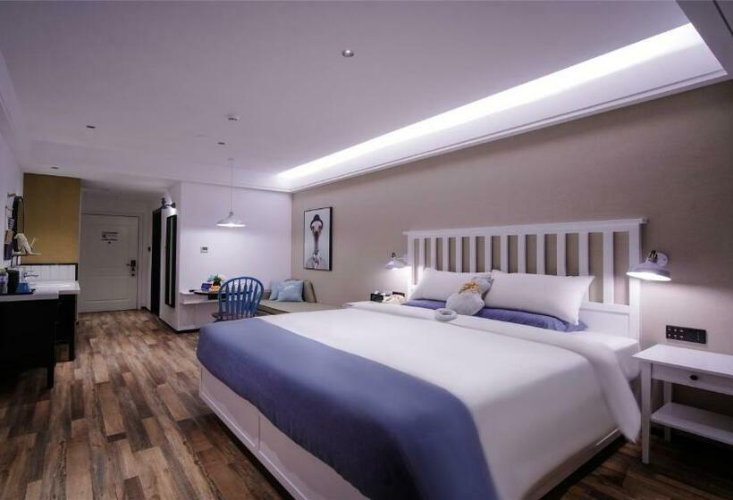 בית מלון כפרי 银座精宿泰安高铁站泰山西湖店