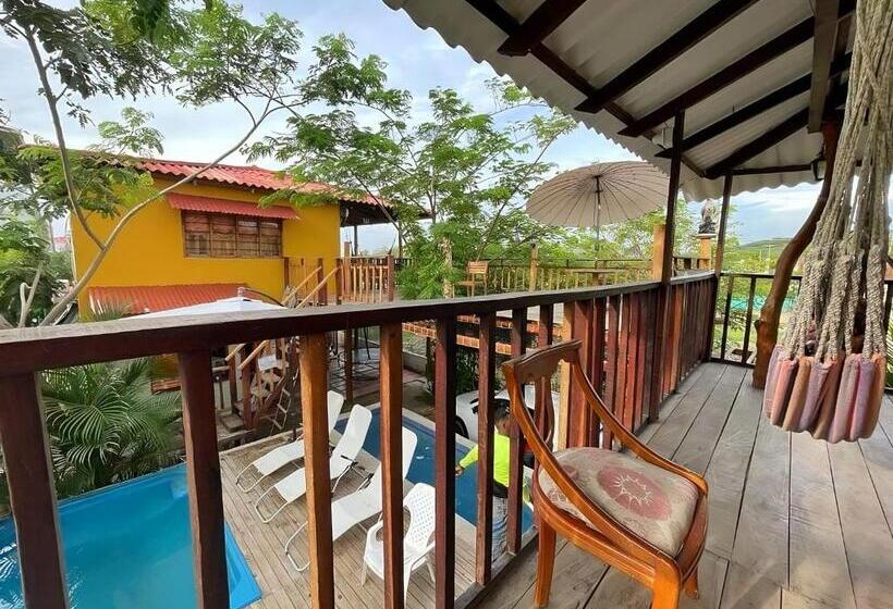 فندق صغير Cabaña Caminito  Cerca Al Mar Al Lado De Turipaná, 7 A 12 Personas