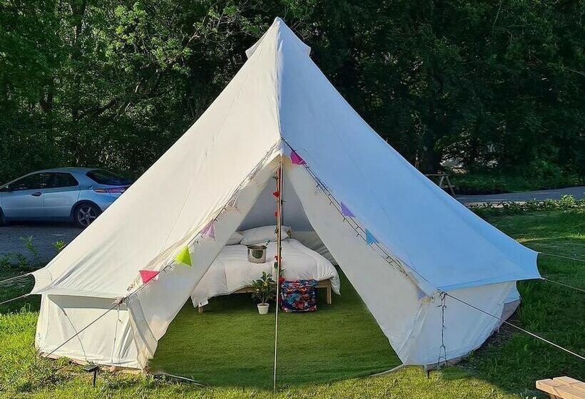 4 Meter Bell Tent  Up To 4 Persons Glamping