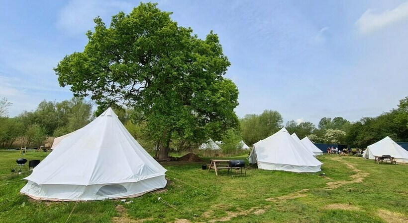 4 Meter Bell Tent  Up To 4 Persons Glamping