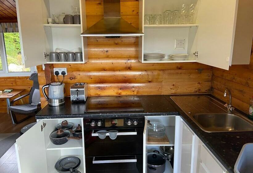 Snowdonia Log Cabin With 2 Beds W/ Private Garden