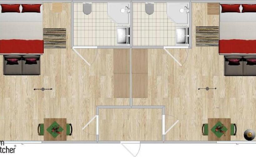 민박 Pension Am Waldesrand