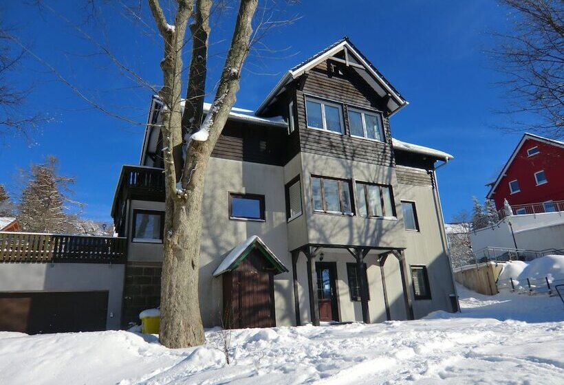 בית מלון כפרי Pension & Ferienwohnung Oberhof 810 M