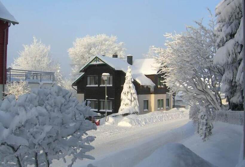 בית מלון כפרי Pension & Ferienwohnung Oberhof 810 M