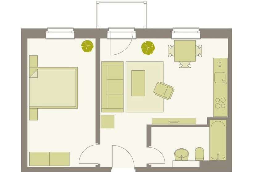 민박 Aparthotel Am Zwinger