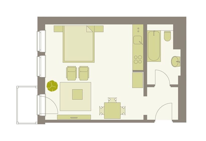 تختخواب و صبحانه Aparthotel Am Zwinger