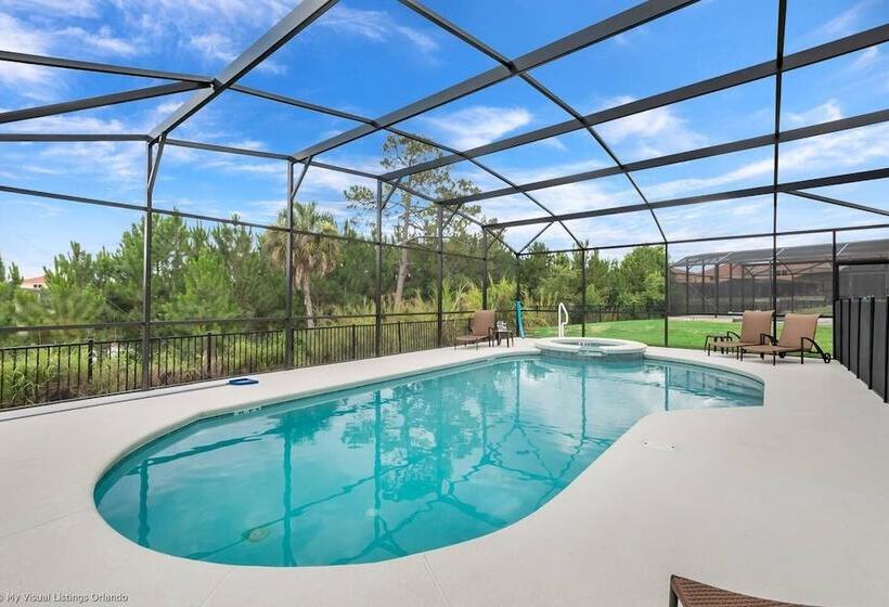 Impressive Waterfront Retreat Near Disney With Cinema Room   5bd/4ba Ph   Rav5341