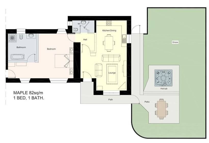 Maple Cottage With Hot Tub Near Cupar, Fife