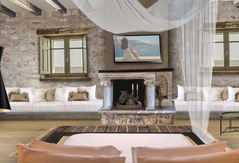 פנסיון Akrolithi Guesthouse