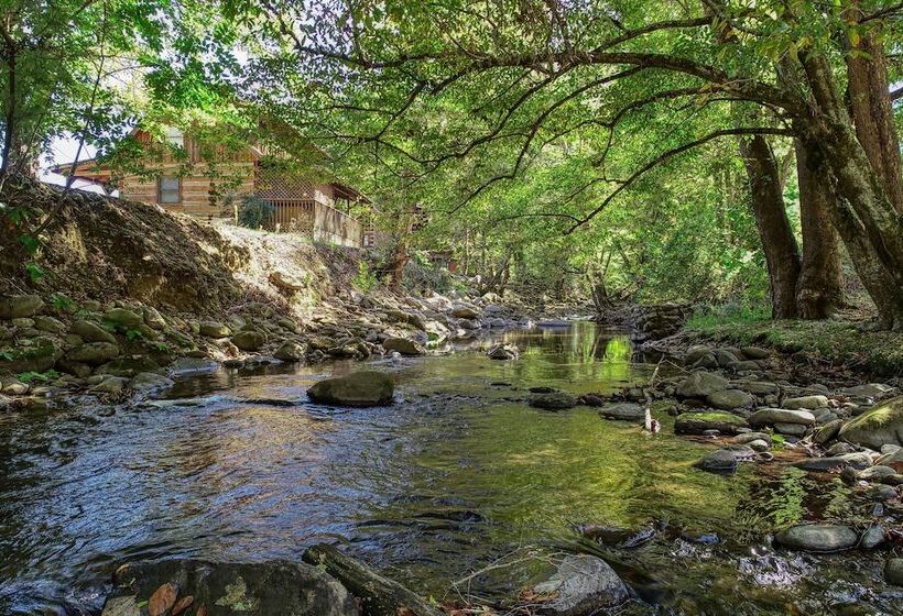 Creek Heaven   2 Bedrooms, 2 Baths, Sleeps 6 Cabin By Redawning