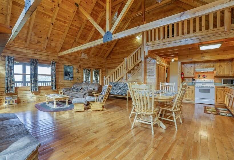 Mountain View   2 Bedrooms, 2 Baths, Sleeps 6 Cabin By Redawning