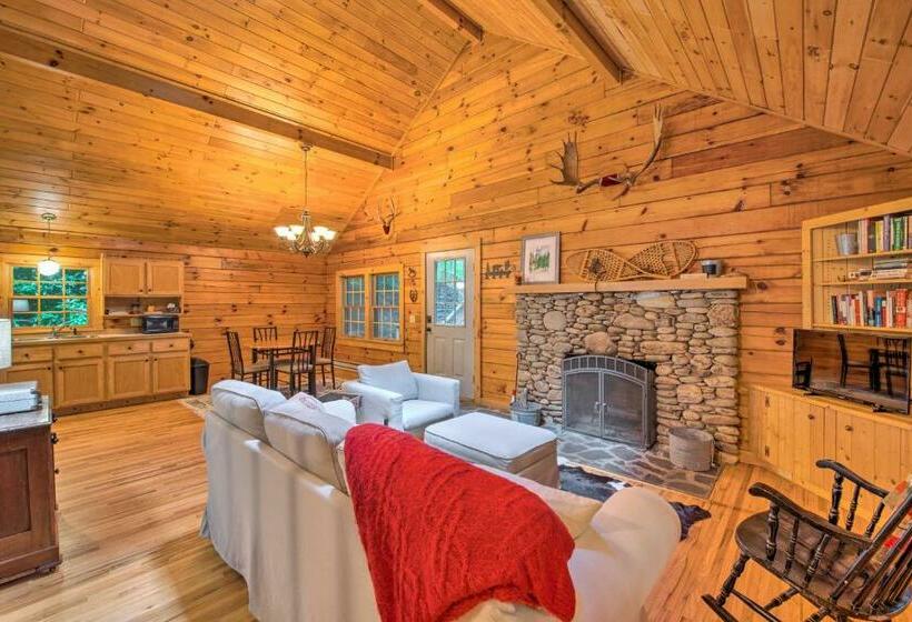 Secluded Waynesville Cabin Deck, Grill And Fire Pit