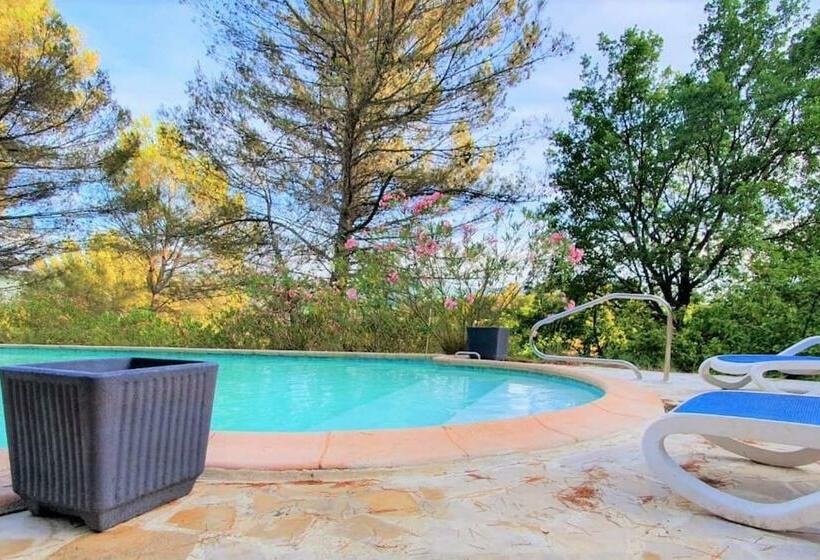 Villa Cigalons En Pleine Pinède Avec Piscine Chauffée De Mai à Septembre