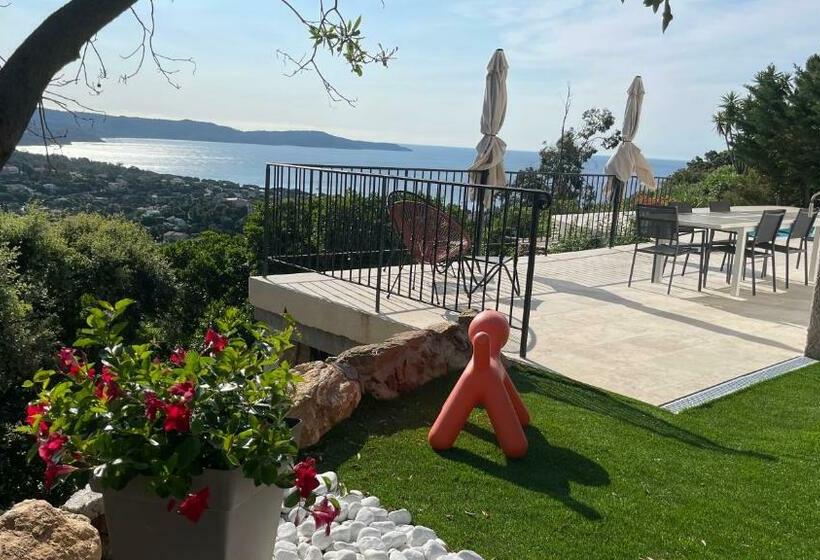 住宿加早餐 Villa Cacharelle Vue Mer Piscine