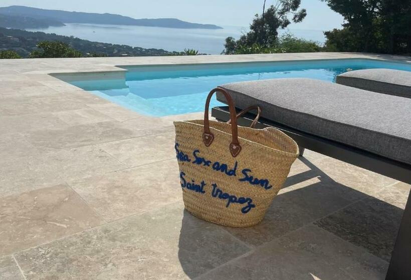 住宿加早餐 Villa Cacharelle Vue Mer Piscine