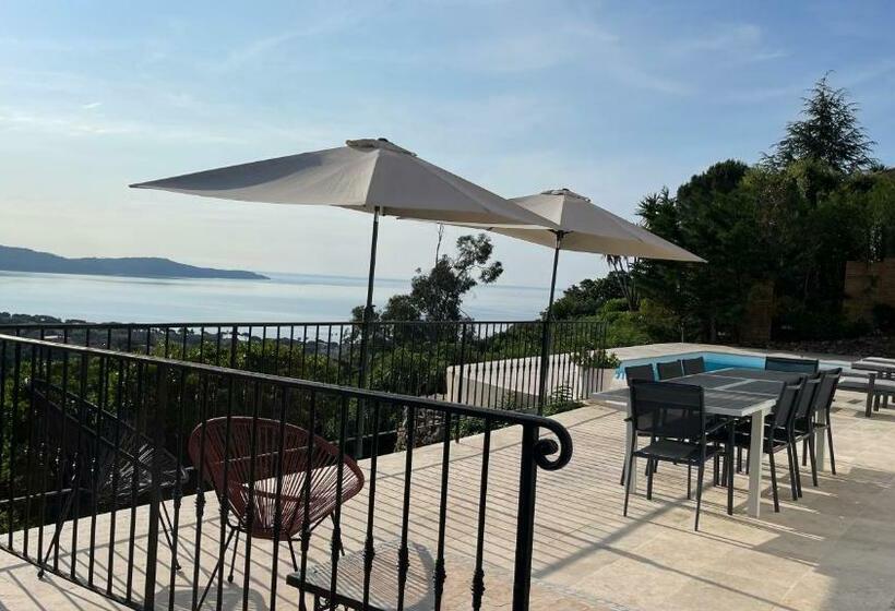 住宿加早餐 Villa Cacharelle Vue Mer Piscine