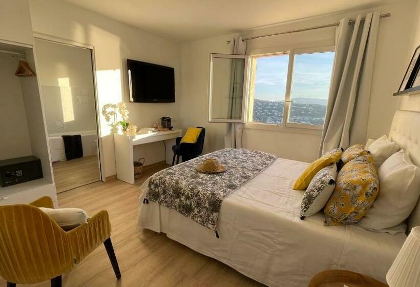 住宿加早餐 Villa Cacharelle Vue Mer Piscine