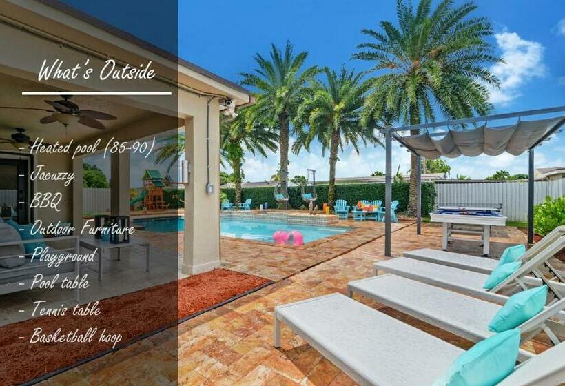 Oasis With Pool Spa Games 5br L21