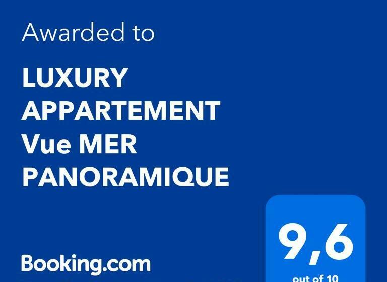 Luxury Appartement Vue Mer Panoramique