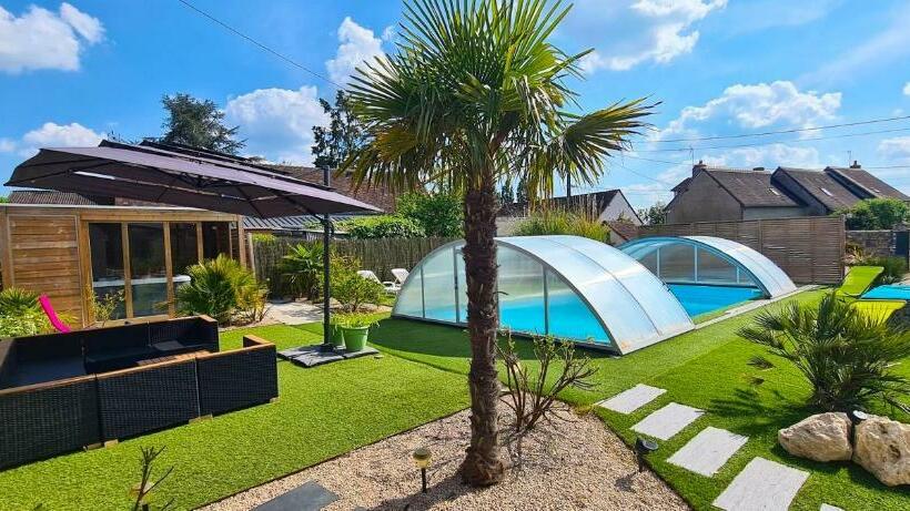 Maison De 6 Chambres Avec Piscine Privee Jacuzzi Et Jardin Clos A Mosnes