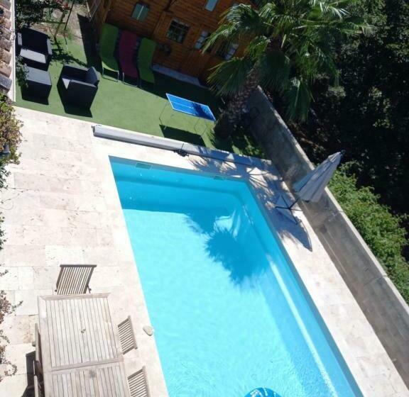 Casa Di Legnu ,charmant Chalet Avec Piscine