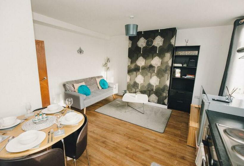 Luxury Central Luton King Size Apartment Free Parking Free Wi Fi Near Shops & Ltn Airport