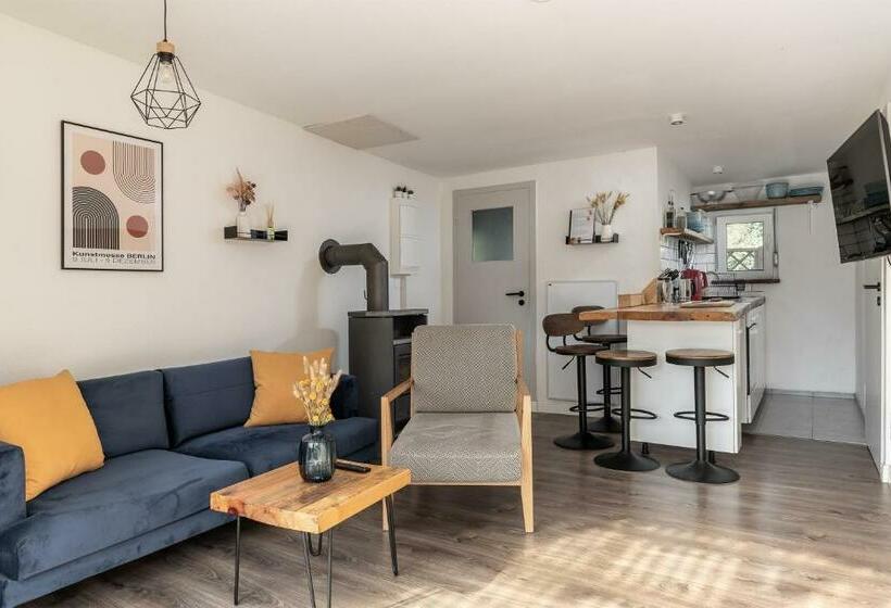 Am Grimnitzsee Gemütliches Tiny House Bungalow Mit Sauna Und Kamin