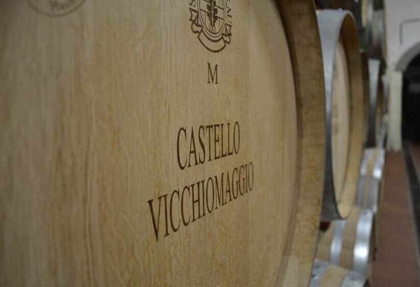 בית מלון כפרי Castello Vicchiomaggio